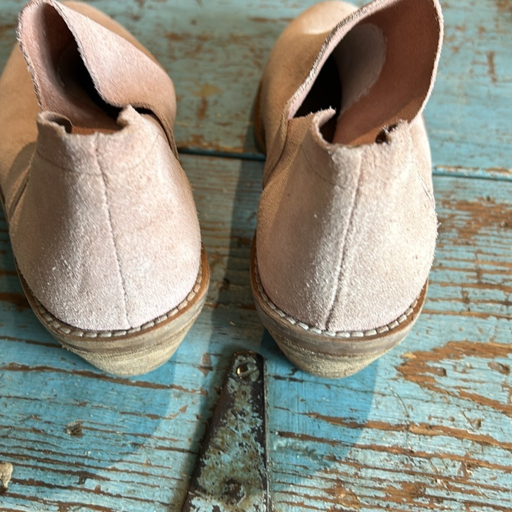Kelsi Dagger Brooklyn Suede Ankle Booties Blush Pink Size 7 - Picture 4 of 7